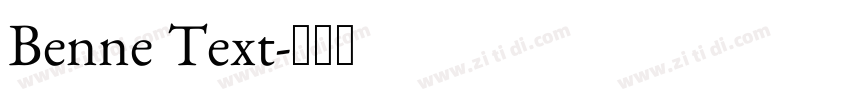 Benne Text字体转换